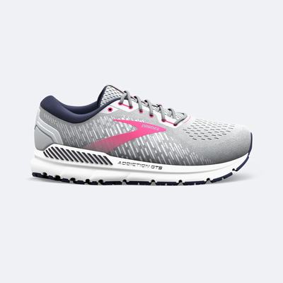 Brooks Addiction GTS 15 Női Futócipő Szürke/Sötétkék/Rózsaszín | HU349270