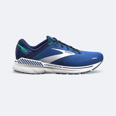 Brooks Adrenaline GTS 22 Férfi Futócipő Kék/Zöld | HU197560