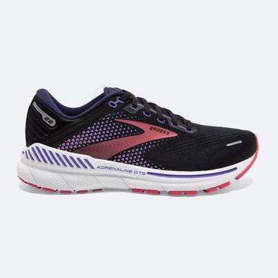 Brooks Adrenaline GTS 22 Női Futócipő Fekete/Lila/Korall | HU521097