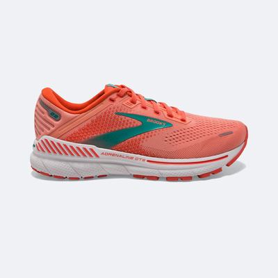 Brooks Adrenaline GTS 22 Női Futócipő Korall/Fehér | HU293617