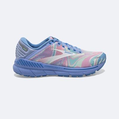 Brooks Adrenaline GTS 22 Női Futócipő Kék/Fehér | HU958674