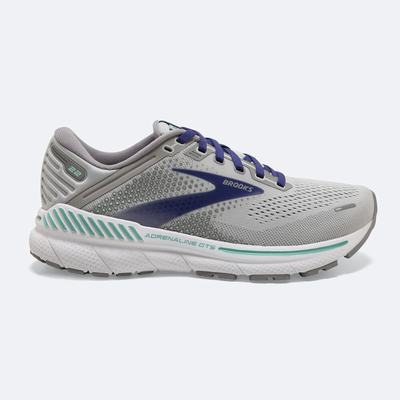 Brooks Adrenaline GTS 22 Női Futócipő Szürke/Kék/Zöld | HU462385