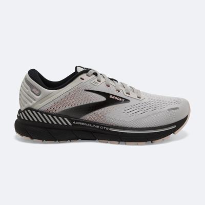 Brooks Adrenaline GTS 22 Női Futócipő Szürke/Rózsaszín/Fekete | HU604738