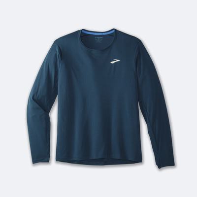 Brooks Atmosphere Long Sleeve Férfi Póló Sötétkék | HU591864