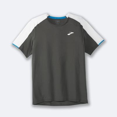 Brooks Atmosphere Short Sleeve Férfi Póló Sötét Szürke/Szürke | HU208596