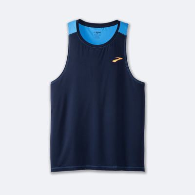 Brooks Atmosphere Singlet 2.0 Férfi Ujjatlan Póló Sötétkék | HU650937