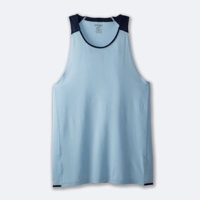 Brooks Atmosphere Singlet Férfi Ujjatlan Póló Sötétkék | HU378541