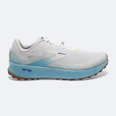 Brooks Catamount Férfi Terepfutó Cipő Fehér/Világos Türkiz/Kék | HU486231