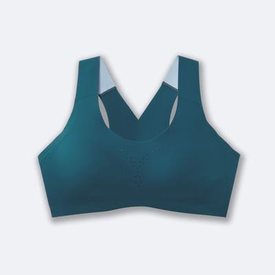 Brooks Dare Crossback Run Bra Női Sportmelltartó Kék | HU285964