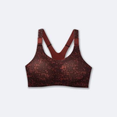 Brooks Dare Racerback Run Bra 2.0 Női Sportmelltartó Sötét Barna | HU461380