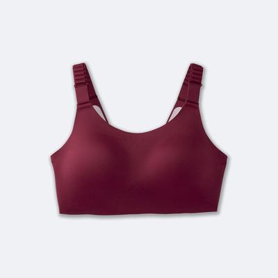 Brooks Dare Scoopback Run Bra 2.0 Női Sportmelltartó Bordó | HU760458