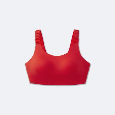 Brooks Dare Scoopback Run Bra 2.0 Női Sportmelltartó Piros | HU829631