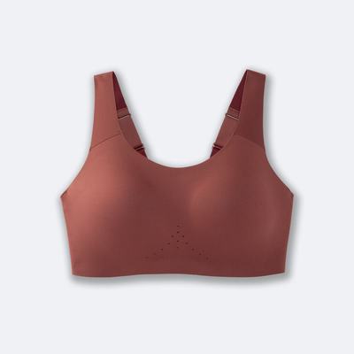 Brooks Dare Scoopback Run Bra Női Sportmelltartó Terracotta | HU360729