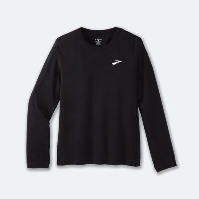 Brooks Distance Long Sleeve 2.0 Férfi Póló Fekete | HU832617