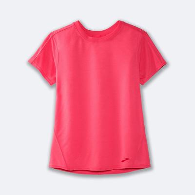 Brooks Distance Short Sleeve Női Póló Rózsaszín | HU841752