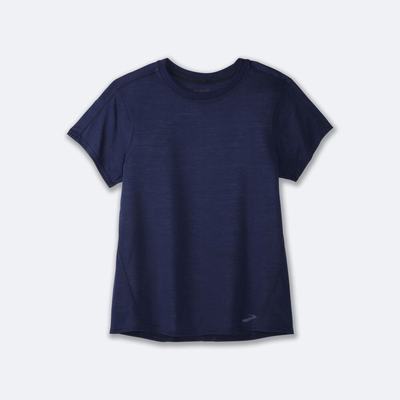 Brooks Distance Short Sleeve Női Póló Sötétkék | HU451736