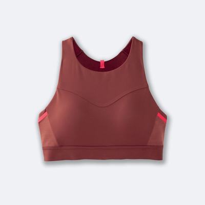 Brooks Drive 3 Pocket Run Bra Női Sportmelltartó / Rózsaszín | HU915078