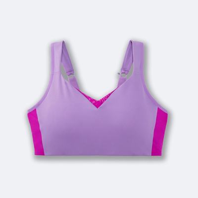 Brooks Drive Convertible Run Bra Női Sportmelltartó Lila | HU395064