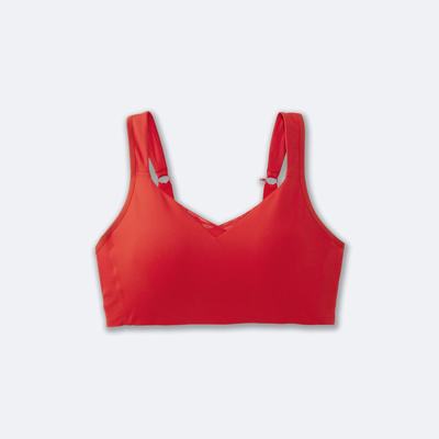 Brooks Drive Convertible Run Bra Női Sportmelltartó Piros | HU689370