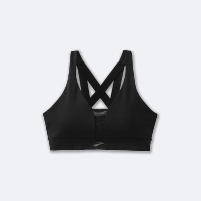 Brooks Drive Plunge Run Bra Női Sportmelltartó Fekete | HU307598