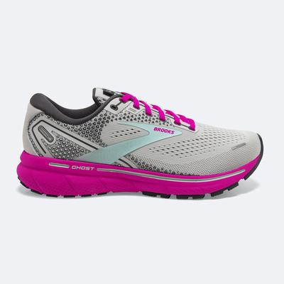 Brooks Ghost 14 Női Futócipő Szürke/Zöld/Rózsaszín | HU320546