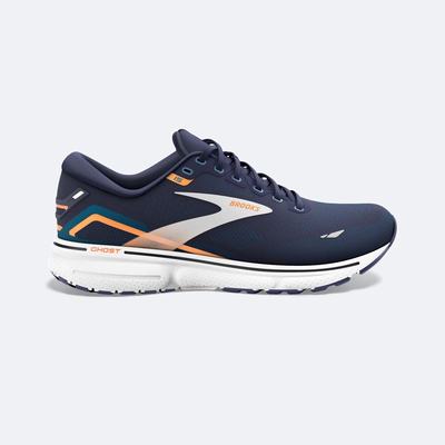 Brooks Ghost 15 Férfi Futócipő Sötétkék/Kék/Narancssárga | HU431725