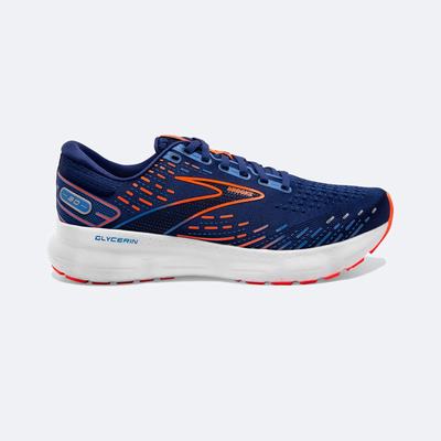 Brooks Glycerin 20 Férfi Futócipő Kék/Kék/Narancssárga | HU423159