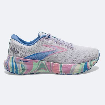 Brooks Glycerin 20 Női Futócipő Fehér/Lila/Rózsaszín | HU976238