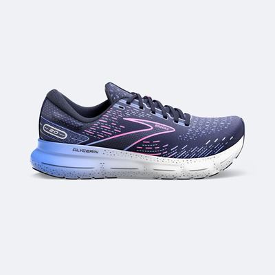 Brooks Glycerin 20 Női Futócipő Sötétkék/Kék/Rózsaszín | HU928065