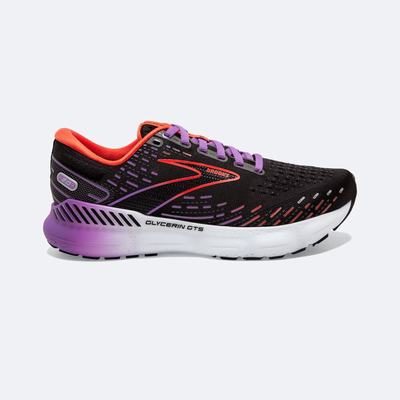 Brooks Glycerin GTS 20 Női Futócipő Fekete/Virágos | HU496017