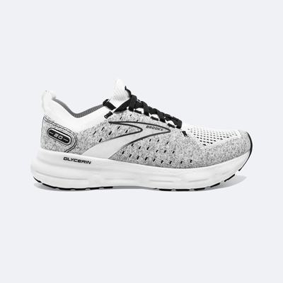 Brooks Glycerin StealthFit 20 Férfi Futócipő Fehér/Szürke/Fekete | HU608125