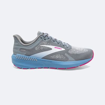 Brooks Launch GTS 9 Női Futócipő Szürke/Kék/Rózsaszín | HU394871