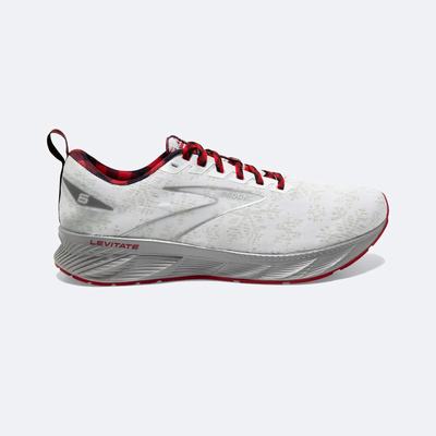 Brooks Levitate 6 Férfi Futócipő Fehér/Piros/Titán | HU859146