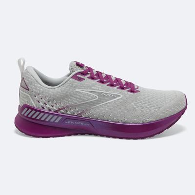 Brooks Levitate GTS 5 Női Futócipő Szürke/Levendula | HU475382