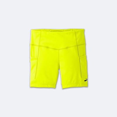 Brooks Method 5" Short Tight Női Harisnyanadrág Sárga | HU715692