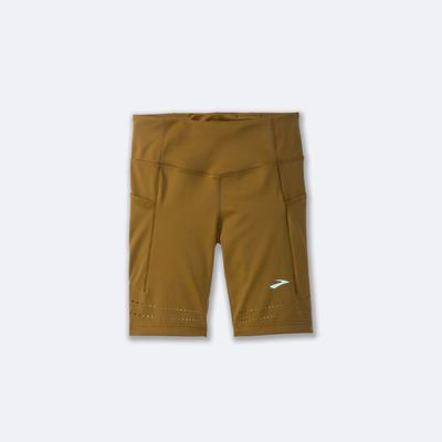 Brooks Method 8" Short Tight Női Harisnyanadrág Olivazöld | HU054617