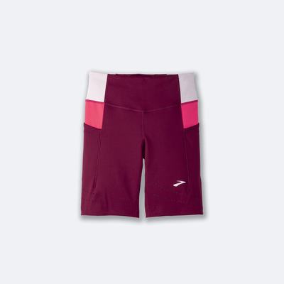 Brooks Method 8" Short Tight Női Harisnyanadrág Bordó/Rózsaszín | HU315480