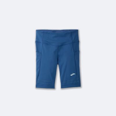 Brooks Method 8" Short Tight Női Harisnyanadrág Kék Szürke | HU397618