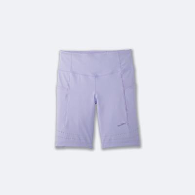 Brooks Method 8" Short Tight Női Harisnyanadrág Lila Szürke | HU645230