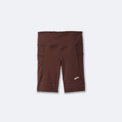 Brooks Method 8" Short Tight Női Harisnyanadrág Csokoládé | HU973251