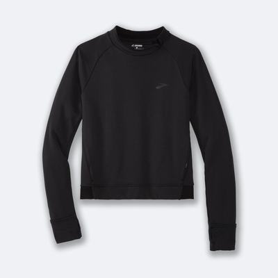 Brooks Notch Thermal Long Sleeve Női Póló Fekete | HU157643