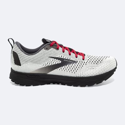 Brooks Revel 4 Férfi Futócipő Fehér/Fekete/Piros | HU482075