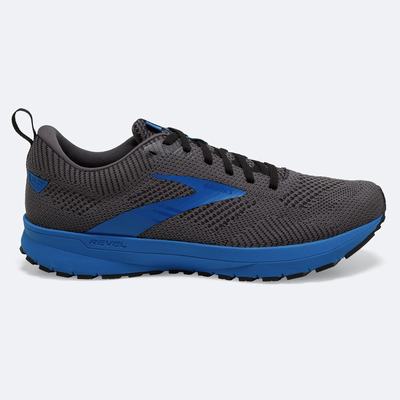 Brooks Revel 5 Férfi Futócipő Fekete/Szürke/Kék | HU913270