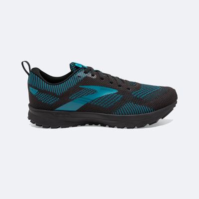 Brooks Revel 5 Férfi Futócipő Fekete/Türkiz | HU374206