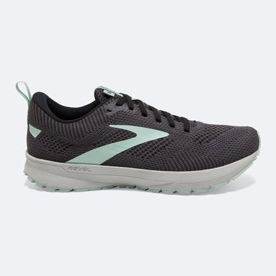 Brooks Revel 5 Női Futócipő Fekete/Zöld | HU304618