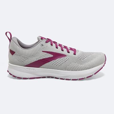 Brooks Revel 5 Női Futócipő Szürke/Fehér | HU713685