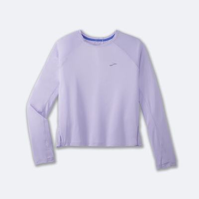 Brooks Sprint Free Long Sleeve Női Póló Lila Szürke | HU345982