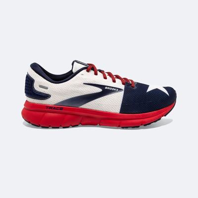 Brooks Trace 2 Férfi Futócipő Piros/Fehér/Sötétkék | HU854370