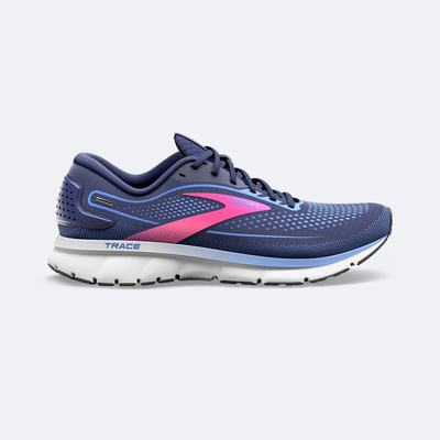 Brooks Trace 2 Női Futócipő Sötétkék/Kék/Rózsaszín | HU947526