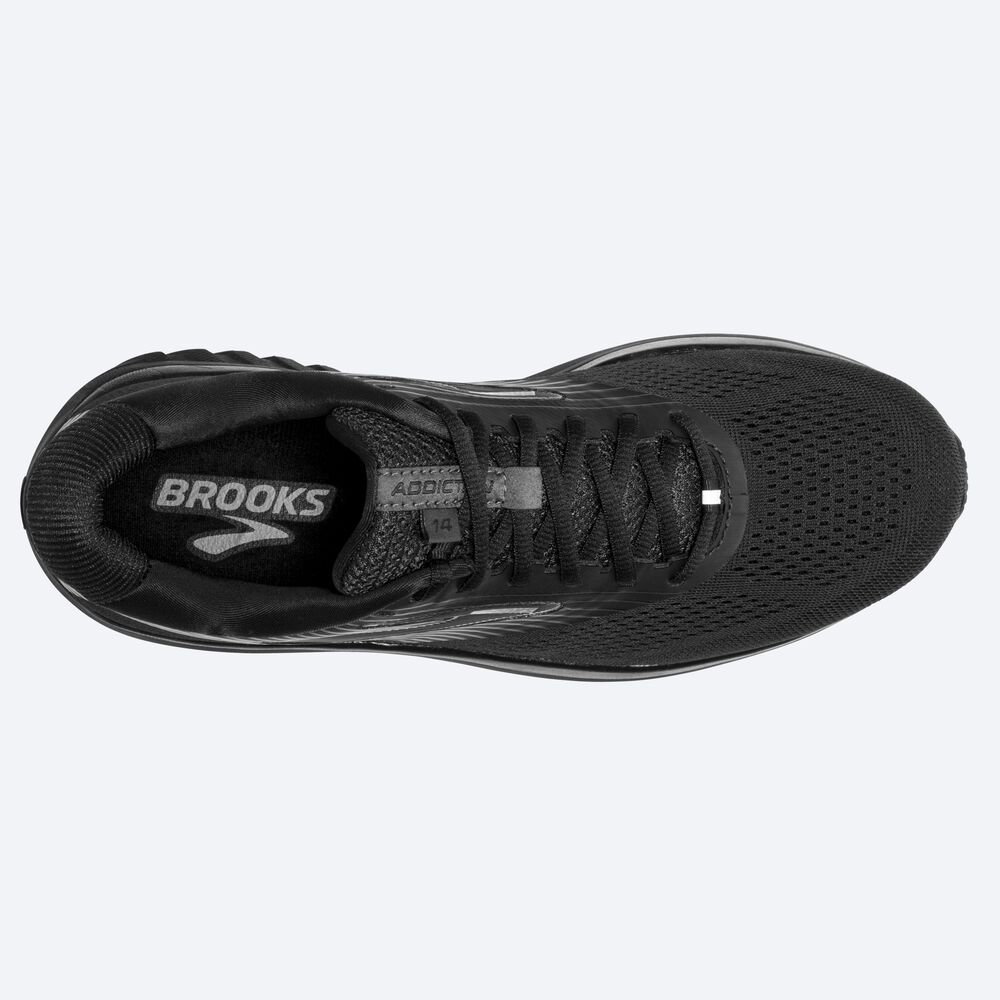 Brooks Addiction 14 Férfi Futócipő Fekete/Szürke/Fekete | HU607251